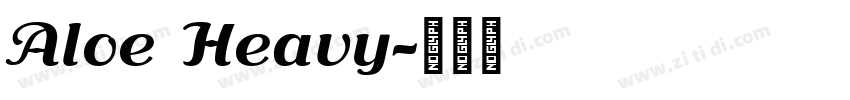 Aloe Heavy字体转换